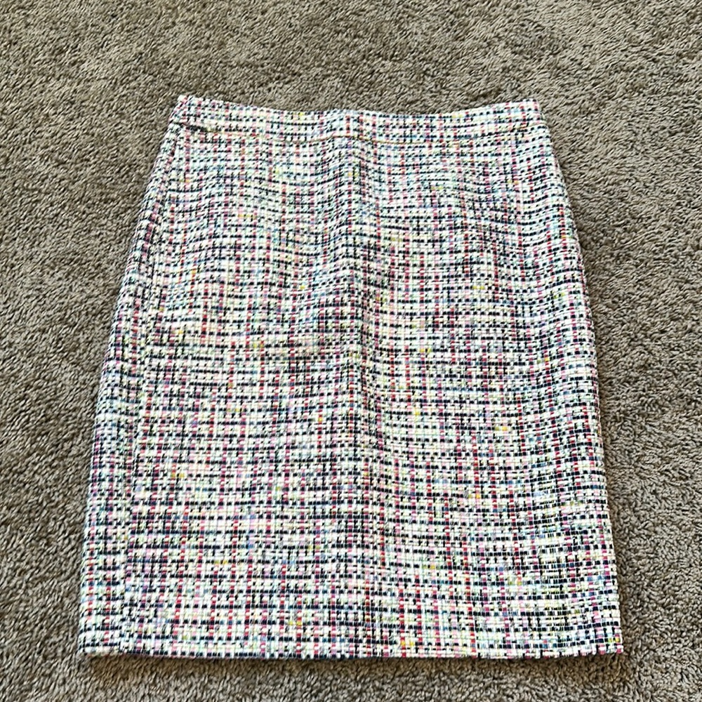 Jcrew colorful tweed skirt